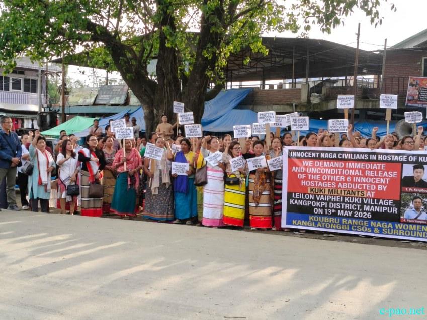 Naga Women sit-in protest at Kanglatongbi demanding release of civilians :: May 18 2026