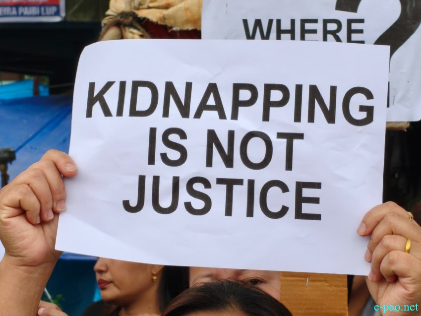 Naga Women sit-in protest at Kanglatongbi demanding release of civilians :: May 18 2026