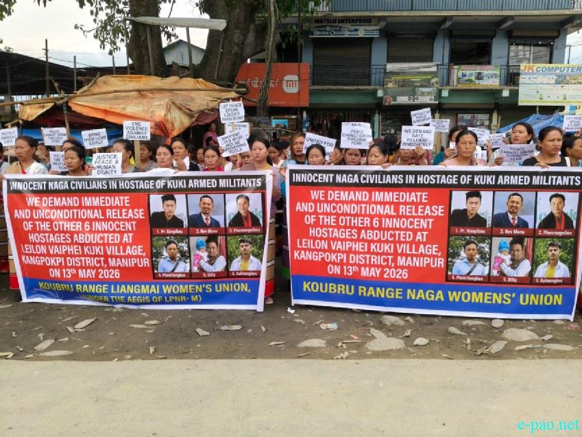 Naga Women sit-in protest at Kanglatongbi demanding release of civilians :: May 18 2026