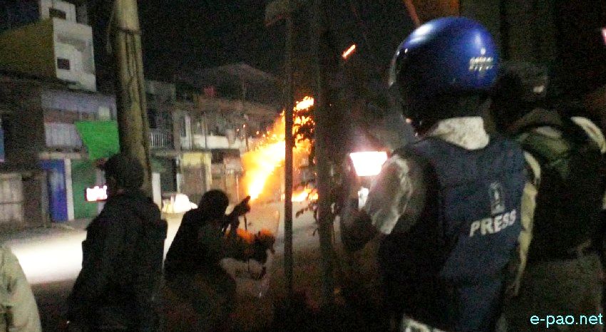Tronglaobi terror attack :  Clashes between security forces and protesters at Lamlong  :: 17th April 2026
