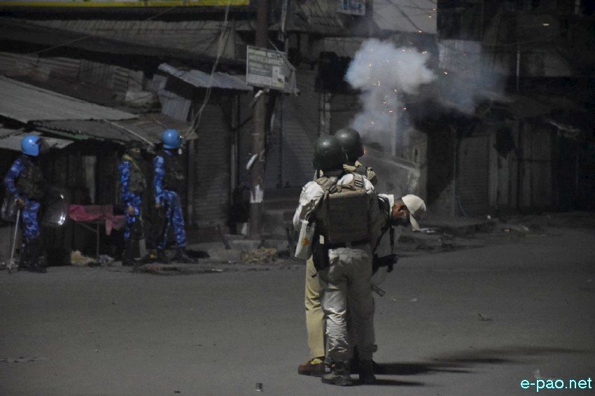 Tronglaobi terror attack : Clashes between security forces and protesters at Lamlong :: 17th April 2026