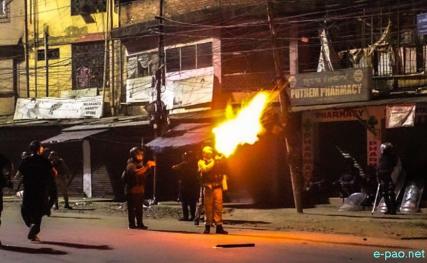 Tronglaobi terror attack : Clashes between security forces and protesters at Lamlong :: 17th April 2026