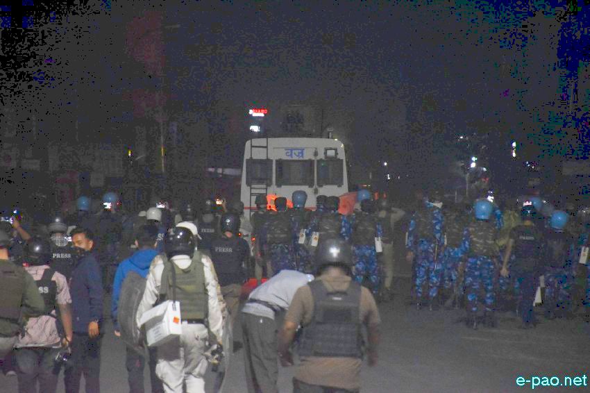 Tronglaobi terror attack :  Clashes between security forces and protesters at Lamlong  :: 17th April 2026