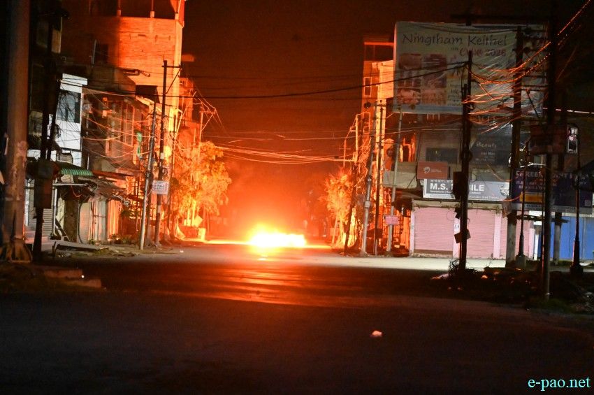 #tronglaobitragedy :  Clashes between security forces and protesters at Lamlong Keithel :: 8th April 2026