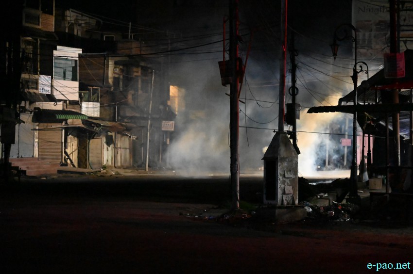 #tronglaobitragedy :  Clashes between security forces and protesters at Lamlong Keithel :: 8th April 2026