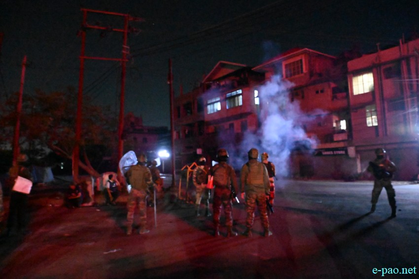 #tronglaobitragedy : Clashes between security forces and protesters at Lamlong Keithel :: 8th April 2026
