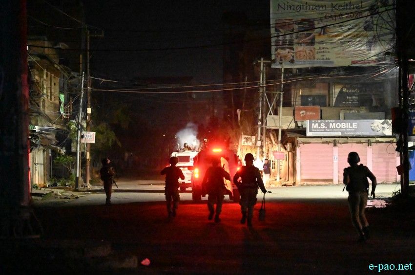 #tronglaobitragedy : Clashes between security forces and protesters at Lamlong Keithel :: 8th April 2026