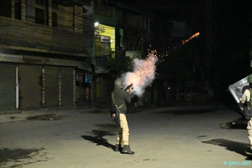 #tronglaobitragedy :  Clashes between security forces and protesters at Lamlong Keithel :: 8th April 2026
