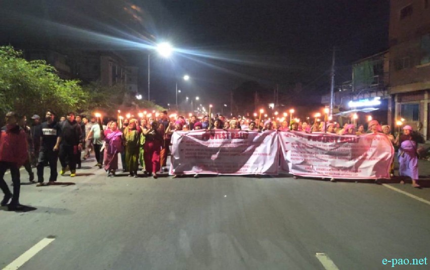 Tronglaobi Terror Attack : Meira (Torch) Protest Rally at Keishampat :: 15th April 2026