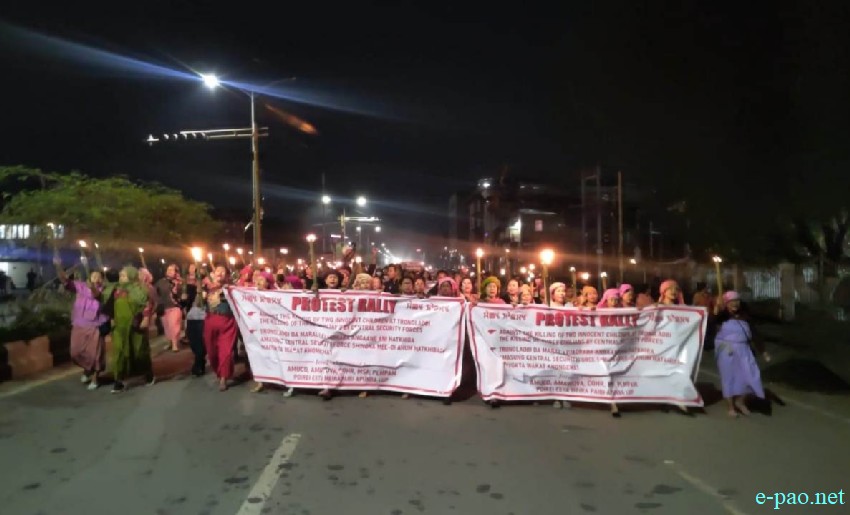 Tronglaobi Terror Attack : Meira (Torch) Protest Rally at Keishampat :: 15th April 2026