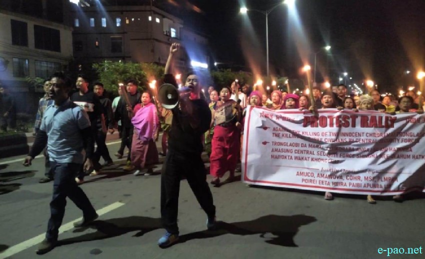 Tronglaobi Terror Attack : Meira (Torch) Protest Rally at Keishampat :: 15th April 2026