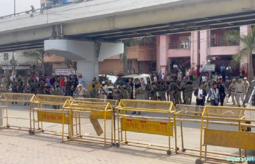 Women protesters clashed with security forces at Ima Keithel demanding NRC implementation before 2027 census :: 11th March 2026