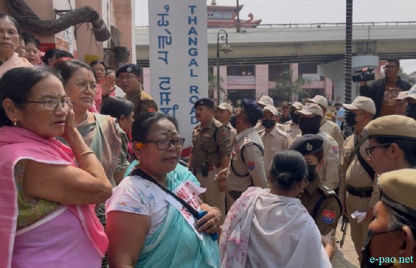 Women protesters clashed with security forces at Ima Keithel demanding NRC implementation before 2027 census :: 11th March 2026