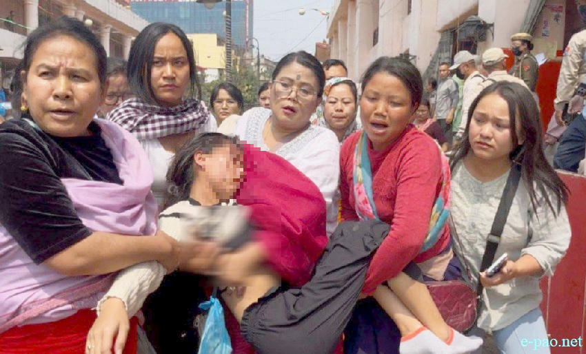Women protesters clashed with security forces at Ima Keithel demanding NRC implementation before 2027 census :: 11th March 2026