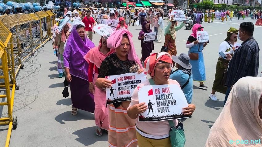 'No NRC Update No Census' : A public rally taken out in Imphal :: June 08th 2026