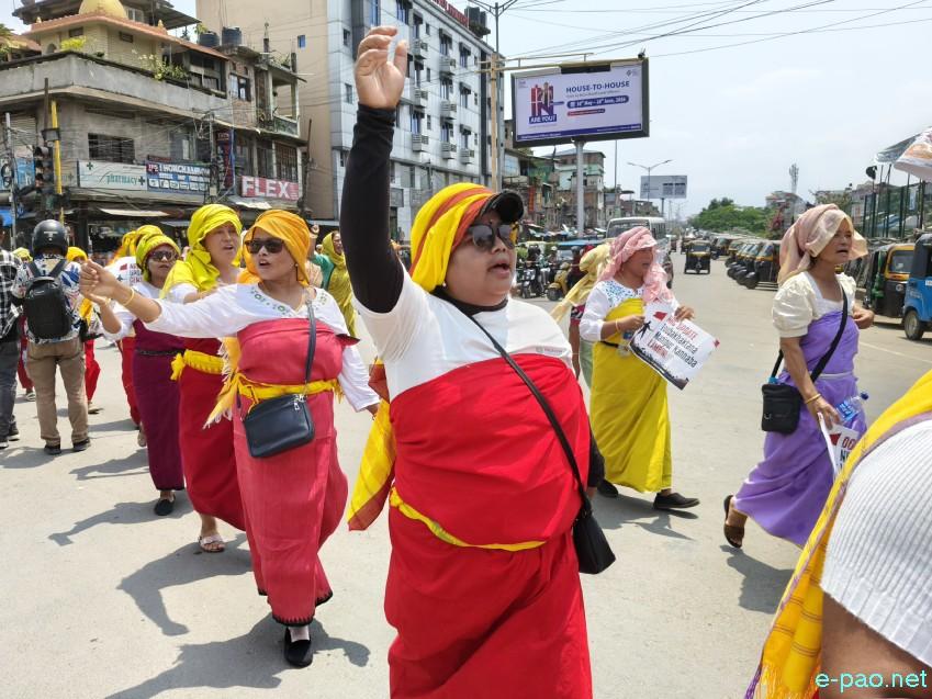 'No NRC Update No Census' : A public rally taken out in Imphal :: June 08th 2026