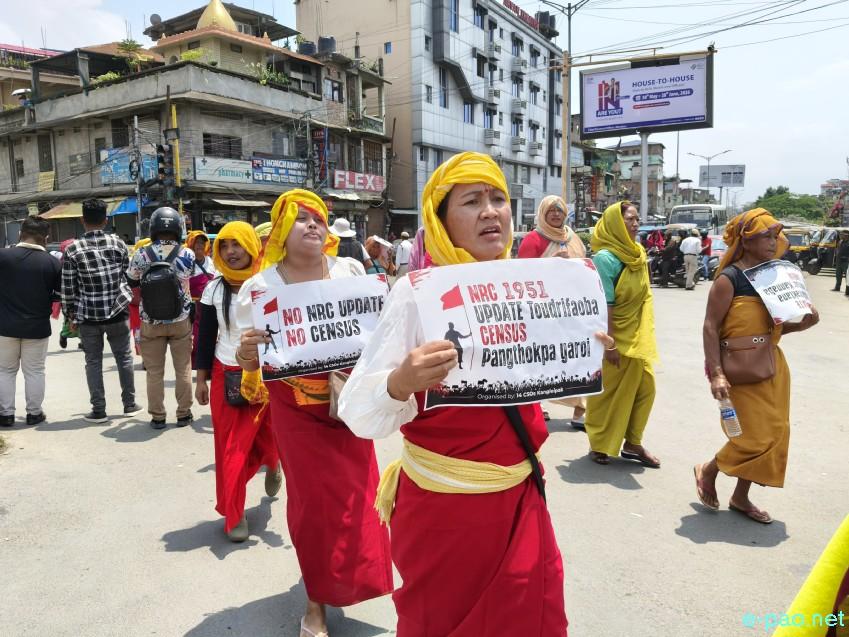 'No NRC Update No Census' : A public rally taken out in Imphal :: June 08th 2026