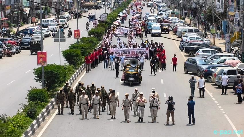 'No NRC Update No Census' : A public rally taken out in Imphal :: June 08th 2026