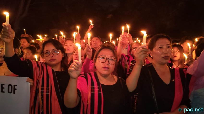 Candlelight vigil condemning killing of 2 Tangkhul Naga Men at Litan-TM Kasom at Manipur University Campus :: 23rd April 2026