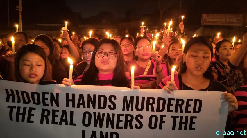 Candlelight vigil condemning killing of 2 Tangkhul Naga Men at Litan-TM Kasom at Manipur University Campus :: 23rd April 2026