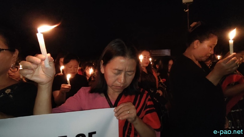 Candlelight vigil condemning killing of 2 Tangkhul Naga Men at Litan-TM Kasom at Manipur University Campus :: 23rd April 2026