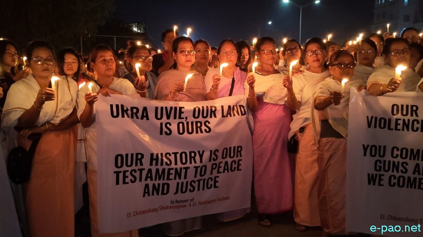 Candlelight vigil condemning killing of 2 Tangkhul Naga Men at Litan-TM Kasom at Manipur University Campus :: 23rd April 2026