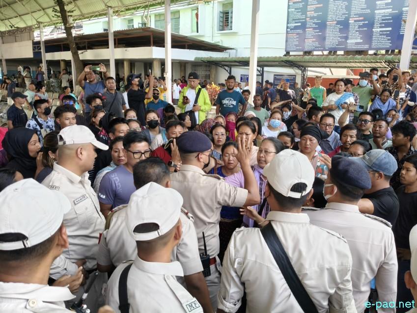 Protest erupted over admission of 3 injured Kuki individuals brought to RIMS Hospital, Imphal :: June 15th 2026