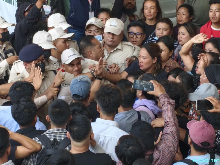 Protest erupted over admission of 3 injured Kuki individuals brought to RIMS Hospital, Imphal :: June 15th 2026