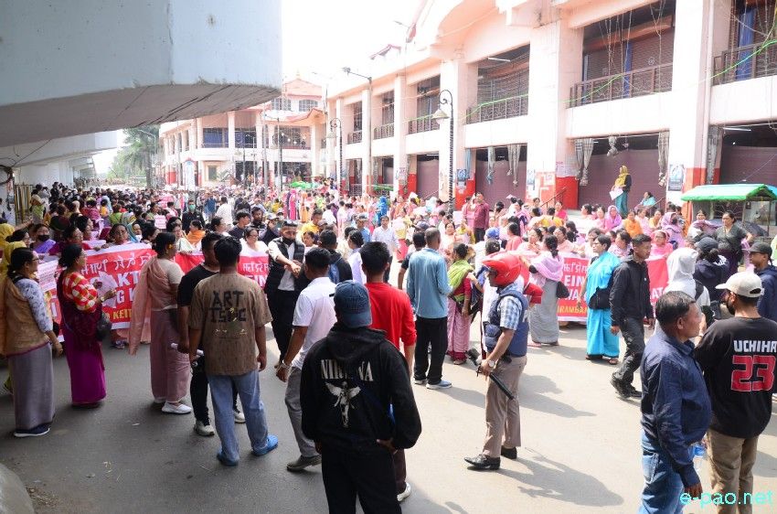 Leingakta Meeyamgi Wahang Khongchat : Thousands of protesters marched towards Chief Minister's residence :: April 25 2026
