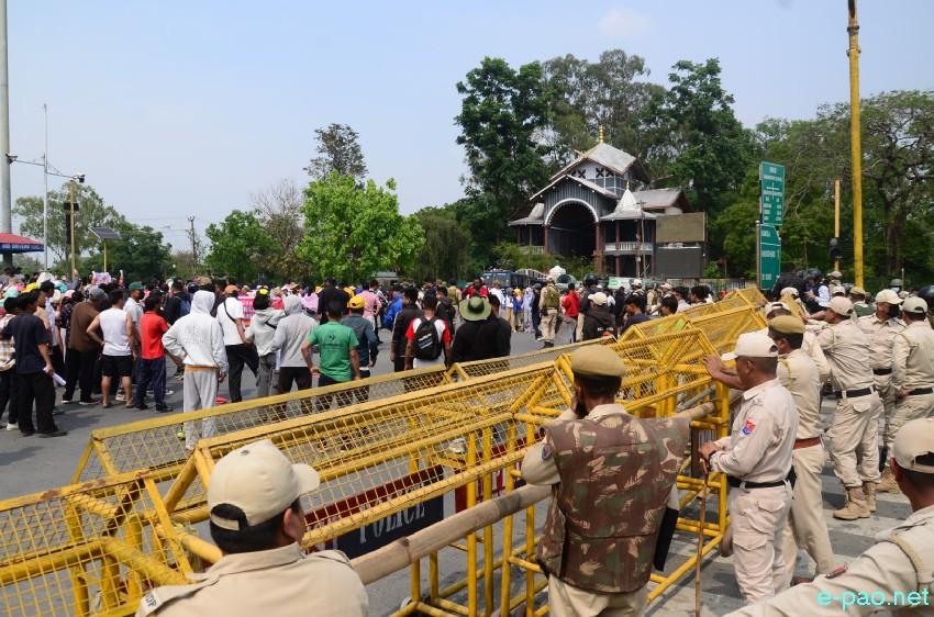 Leingakta Meeyamgi Wahang Khongchat : Thousands of protesters marched towards Chief Minister's residence :: April 25 2026