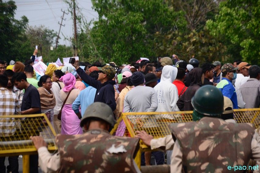 Leingakta Meeyamgi Wahang Khongchat : Thousands of protesters marched towards Chief Minister's residence :: April 25 2026
