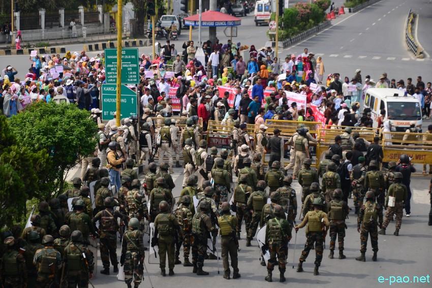 Leingakta Meeyamgi Wahang Khongchat : Thousands of protesters marched towards Chief Minister's residence :: April 25 2026
