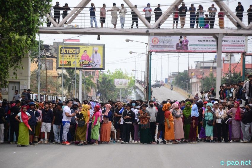 Leingakta Meeyamgi Wahang Khongchat : Thousands of protesters marched towards Chief Minister's residence :: April 25 2026