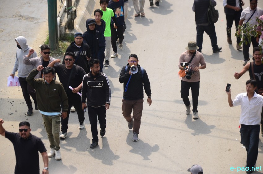 Leingakta Meeyamgi Wahang Khongchat : Thousands of protesters marched towards Chief Minister's residence :: April 25 2026