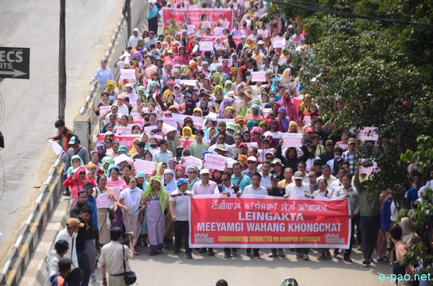 Leingakta Meeyamgi Wahang Khongchat : Thousands of protesters marched towards Chief Minister's residence :: April 25 2026