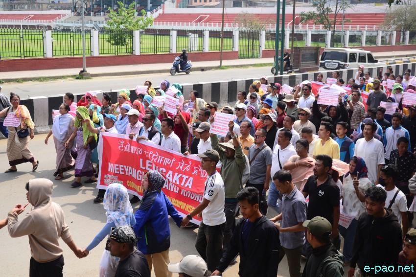 Leingakta Meeyamgi Wahang Khongchat : Thousands of protesters marched towards Chief Minister's residence :: April 25 2026
