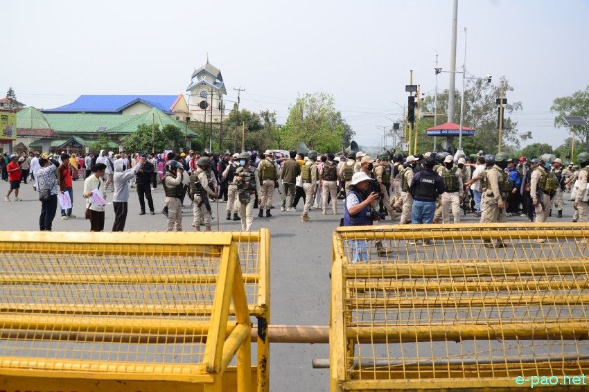 Leingakta Meeyamgi Wahang Khongchat : Thousands of protesters marched towards Chief Minister's residence :: April 25 2026