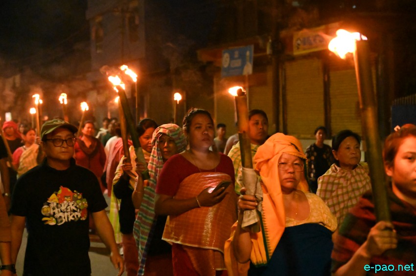 Tronglaobi terror attack : Meira (Torch) Protest Rally at Singjamei :: 16th April 2026