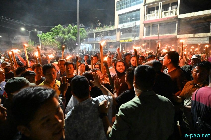 Tronglaobi terror attack : Meira (Torch) Protest Rally at Singjamei :: 16th April 2026