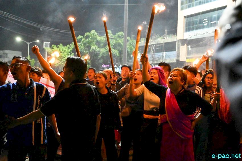 Tronglaobi terror attack : Meira (Torch) Protest  Rally at Singjamei :: 16th April 2026