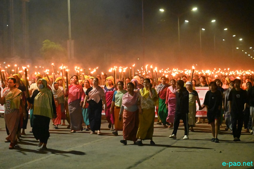 Tronglaobi terror attack : Meira (Torch) Protest Rally at Singjamei :: 16th April 2026