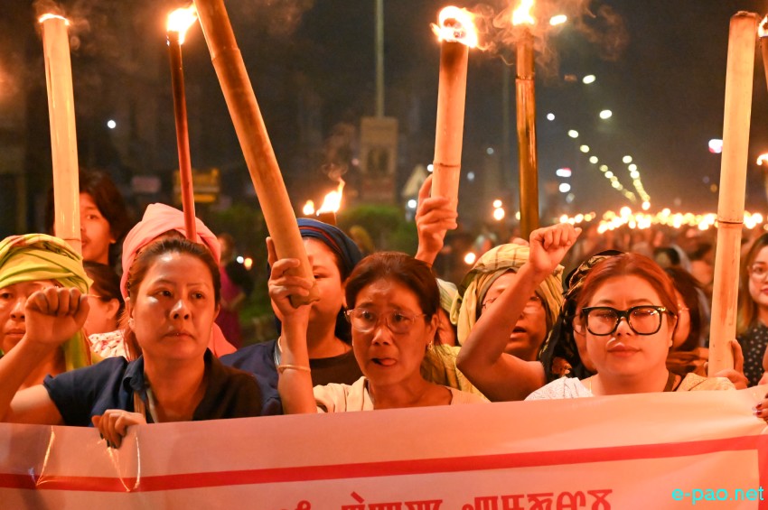 Tronglaobi terror attack : Meira (Torch) Protest Rally at Singjamei :: 16th April 2026