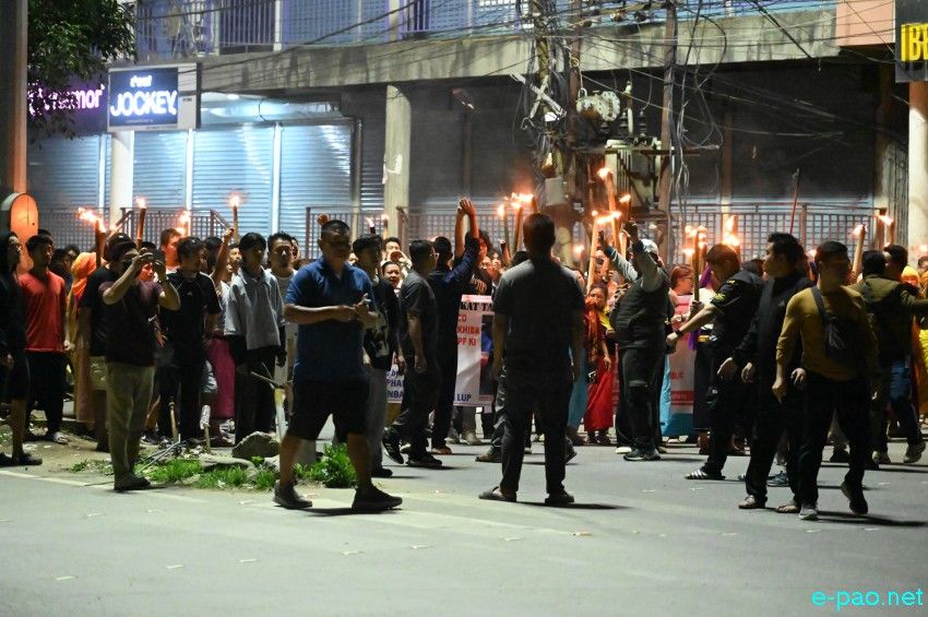 Tronglaobi terror attack : Meira (Torch) Protest Rally at Singjamei :: 16th April 2026
