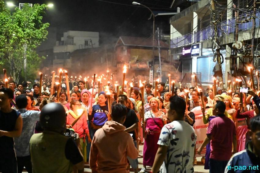 Tronglaobi terror attack : Meira (Torch) Protest Rally at Singjamei :: 16th April 2026