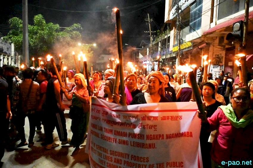 Tronglaobi terror attack : Meira (Torch) Protest Rally at Singjamei :: 16th April 2026