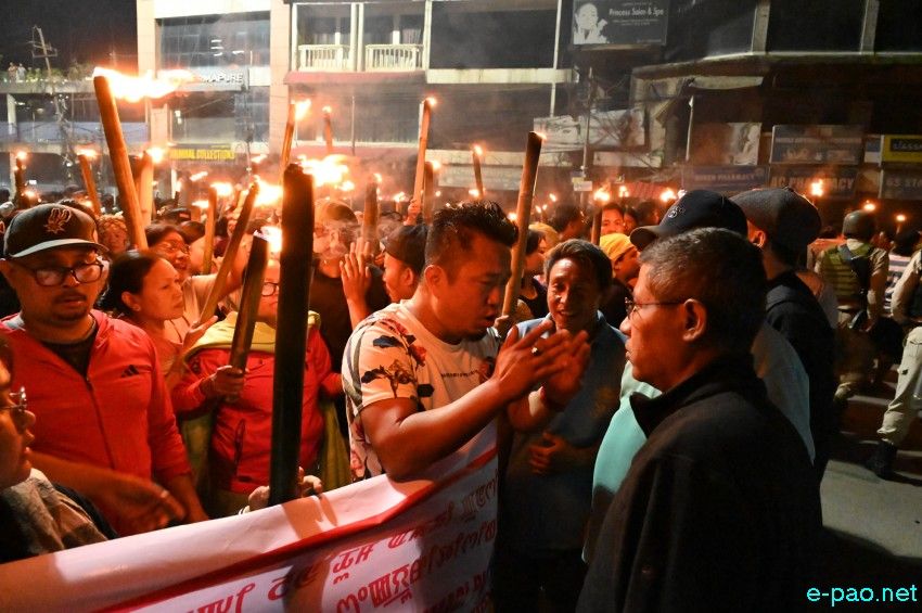 Tronglaobi terror attack : Meira (Torch) Protest Rally at Singjamei :: 16th April 2026