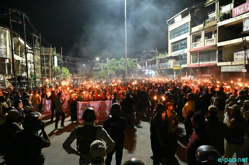 Tronglaobi terror attack : Meira (Torch) Protest Rally at Singjamei :: 16th April 2026
