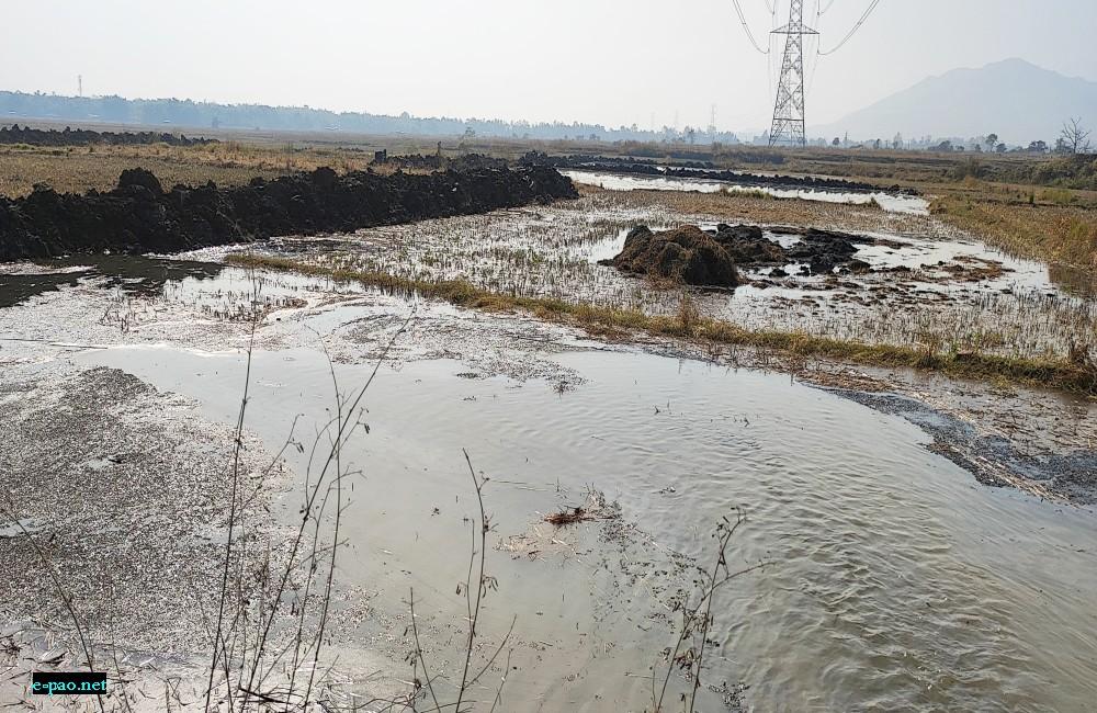 Leimakhong oil spill in some minor streams in Leimakhong area, Imphal West :: 11th January 2024