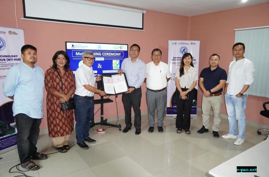  MOU signed : KIIT-Technology Business Incubator & Manipur Technology Innovation Hub (MTI-HUB) and South Asia Bamboo Foundation (SAbF) 
